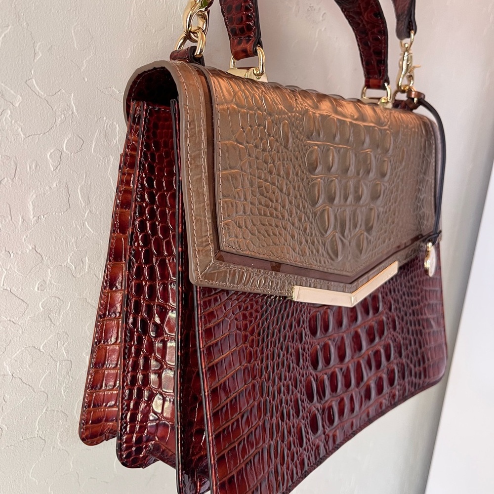 NWOT Brahmin Gabriela Rose Gold Satchel